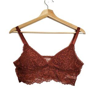 Aeropostale Lace Bralette in Copper Brown Size L